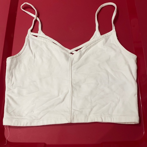 White strappy crop top - Picture 1 of 4